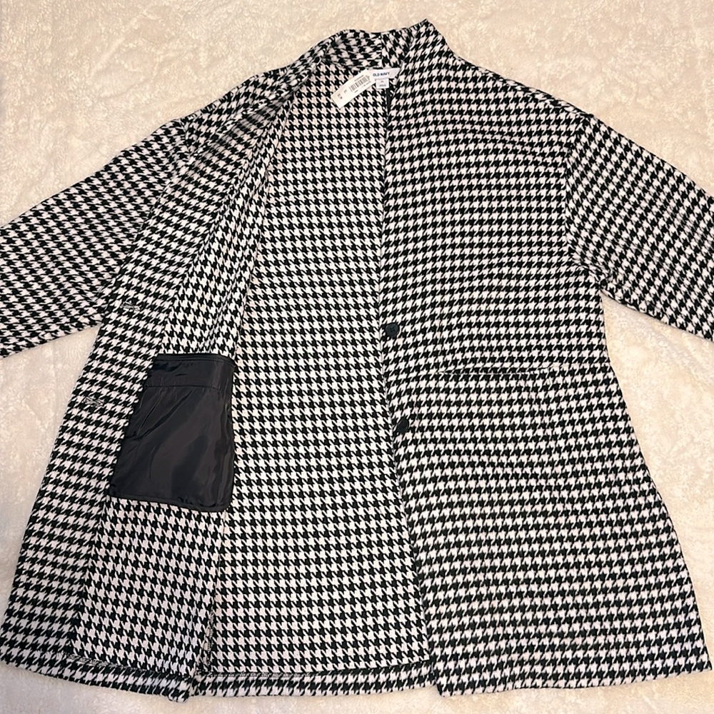 Old Navy Hounds Tooth Coat